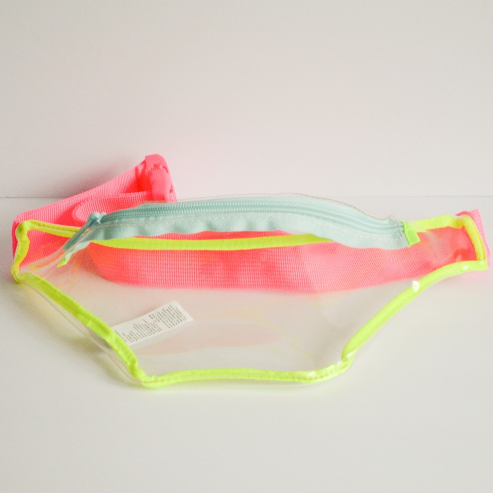 Clear Belt bag with Neon detail